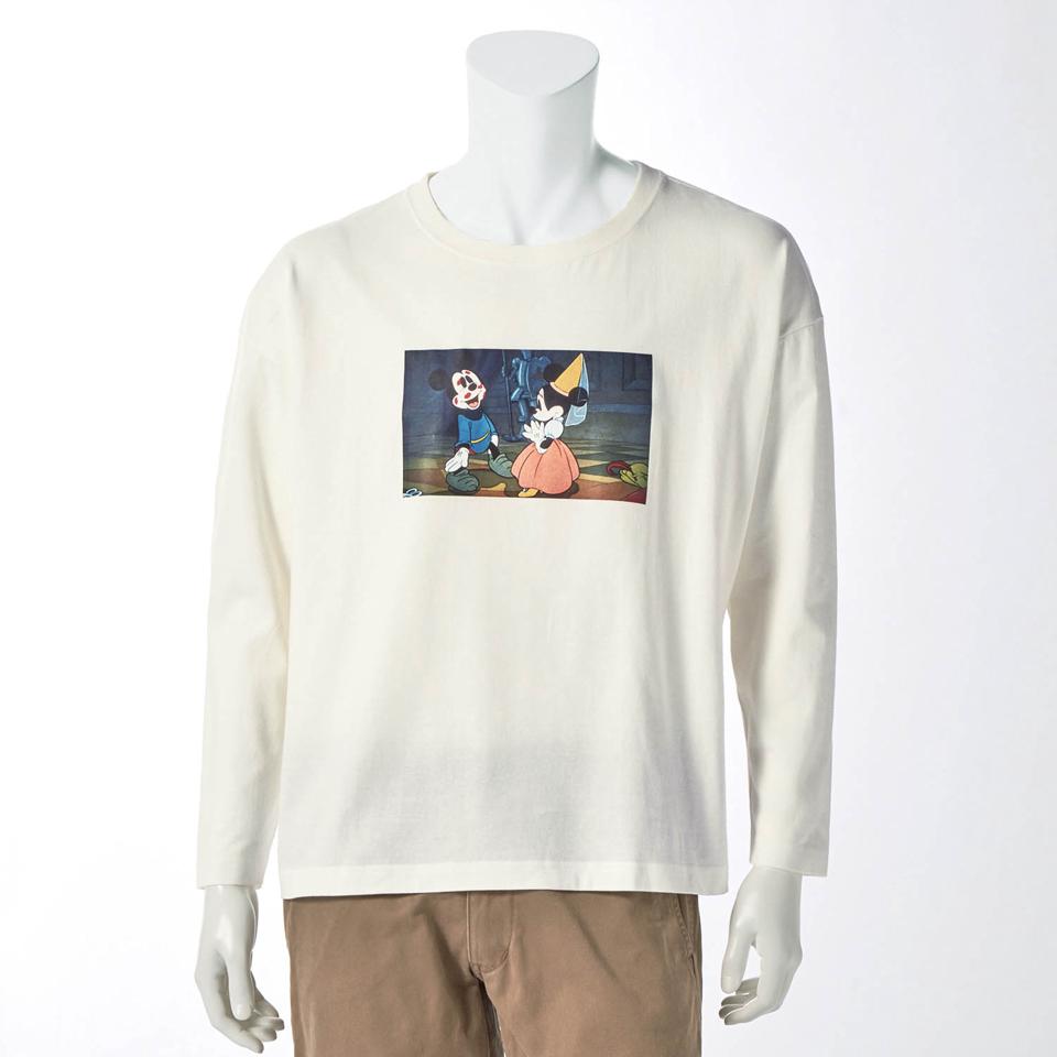 フォトプリントロングＴシャツ【Ｍ～Ｌ】（選べるキャラクター）（ディズニー）