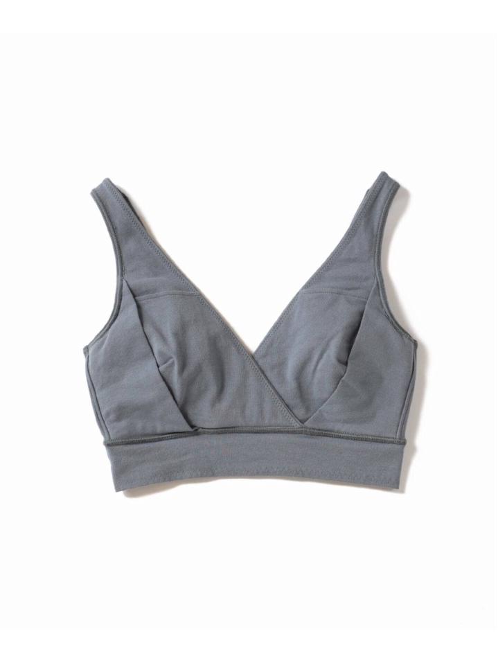 【for MOM】オーガニックコットン混 カシュクールブラ EMILY WEEK * IENA◆