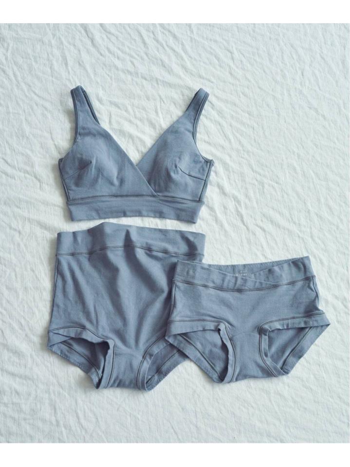 【for MOM】オーガニックコットン混 ハイウエストショーツ EMILY WEEK * IENA◆
