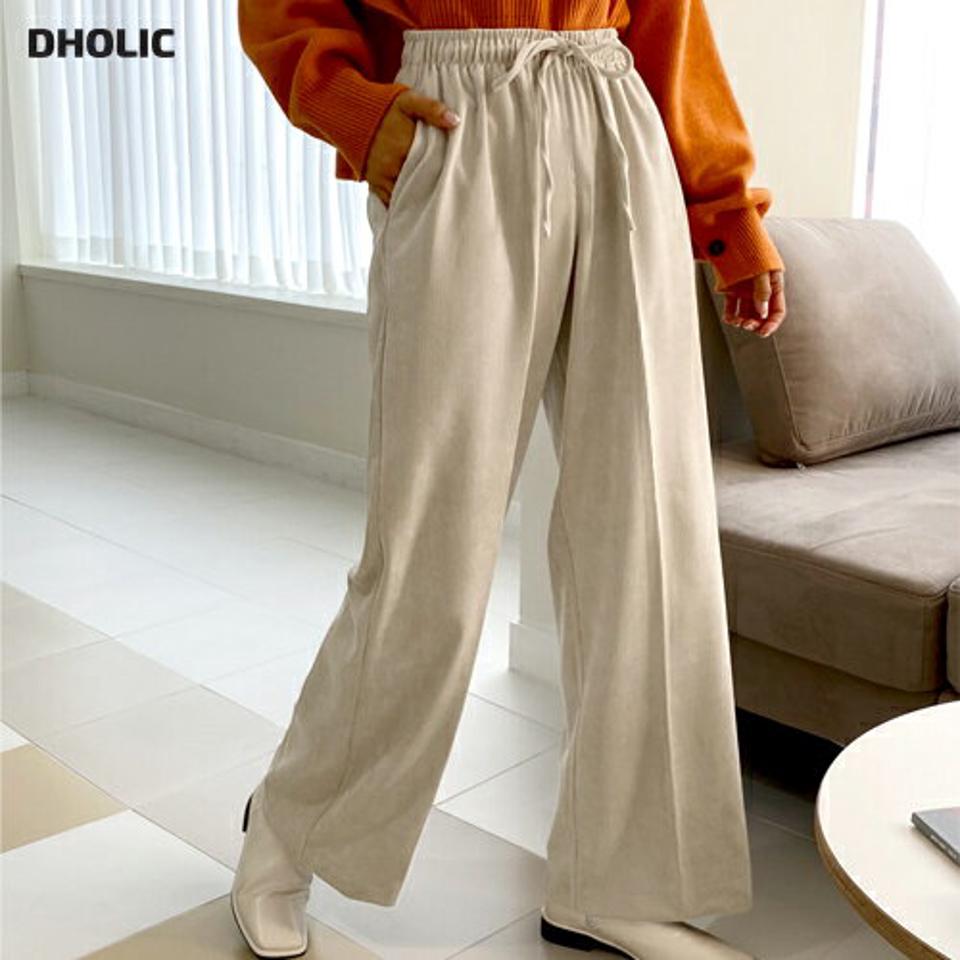 コーデュロイストレートワイドパンツ・全3色・b65665 レディース 【pt】韓国ファッション ボトムス ロング ロングパンツ コーデュロイ ストレート ワイドパンツ 無地 単色 ロング丈 シンプル 足長 美脚 フェミニン 秋 冬