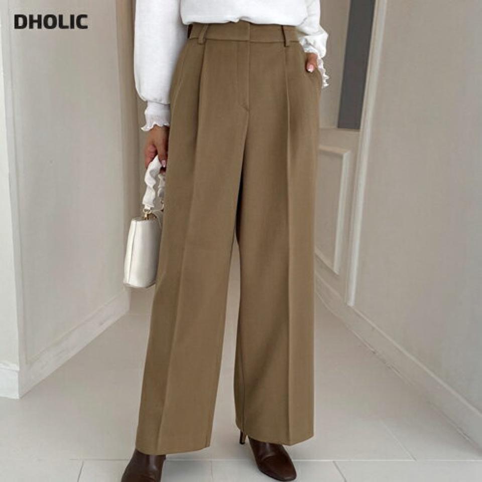 裏起毛タックワイドスラックス・全3色・t65667 レディース 【pt】韓国ファッション ボトムス ロング ロングパンツ スラックスパンツ スラックス 裏起毛 タック ワイド 無地 単色 ベーシック ロング丈 シンプル 体型カバー 足長 美脚 フェミニン 秋 冬