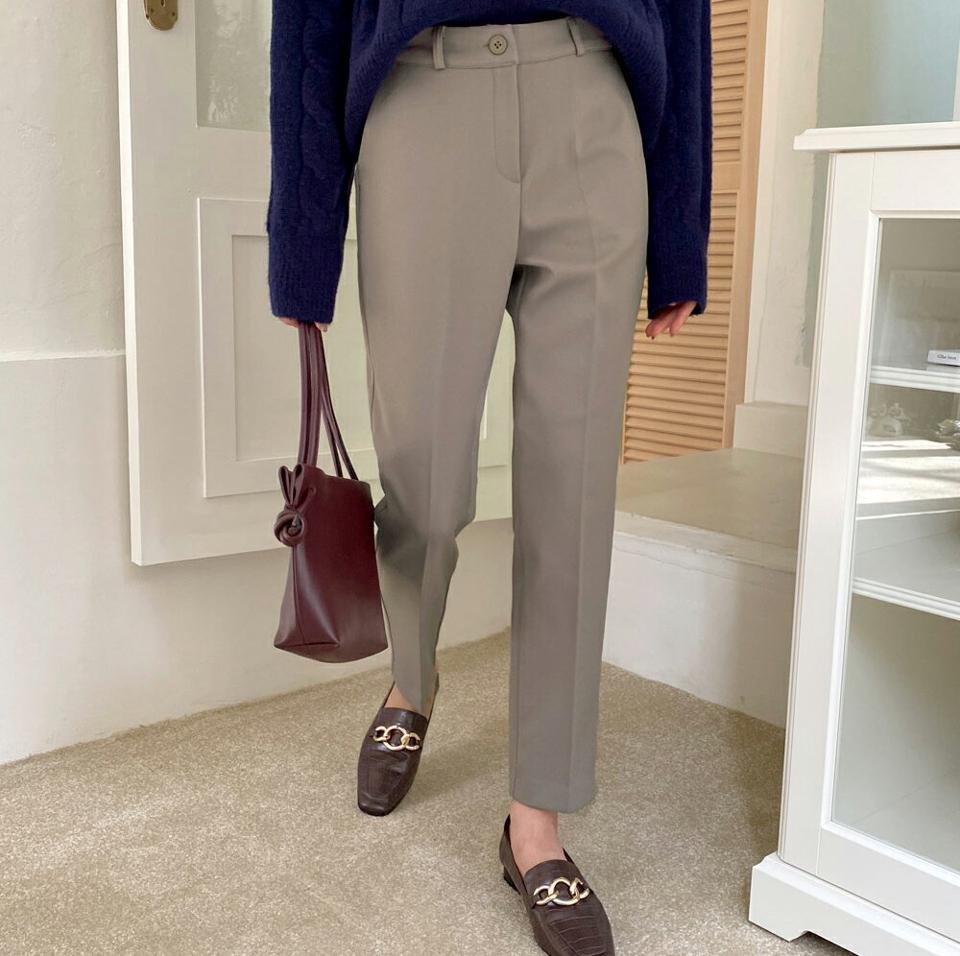 【送料無料】≪人気商品再入荷≫裏起毛スリムスラックス・全4色・t62995 レディース 【pt】韓国ファッション ボトムス スラックス パンツ 裏起毛 スリム 無地 ベーシック ポケット シンプル 体型カバー 足長 美脚 オケージョン フェミニン 秋 冬