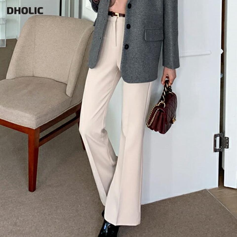 ハイウエストフレアスラックス・全4色・t66124 レディース 【pt】韓国ファッション ボトムス ロング ロングパンツ スラックスパンツ スラックス ハイウエスト フレア 無地 単色 ベーシック ロング丈 シンプル 体型カバー 足長 美脚 フェミニン 秋 冬