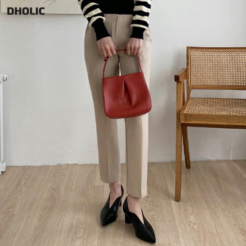 スリムテーパードスラックス・全5色・t70726 レディース 【pt】スラックス パンツ ズボン ロングパンツ スリム テーパードパンツ 単色 無地 シンプル オフィスカジュアル 大人 秋 冬 韓国ファッション ハイホリHIHOLLI