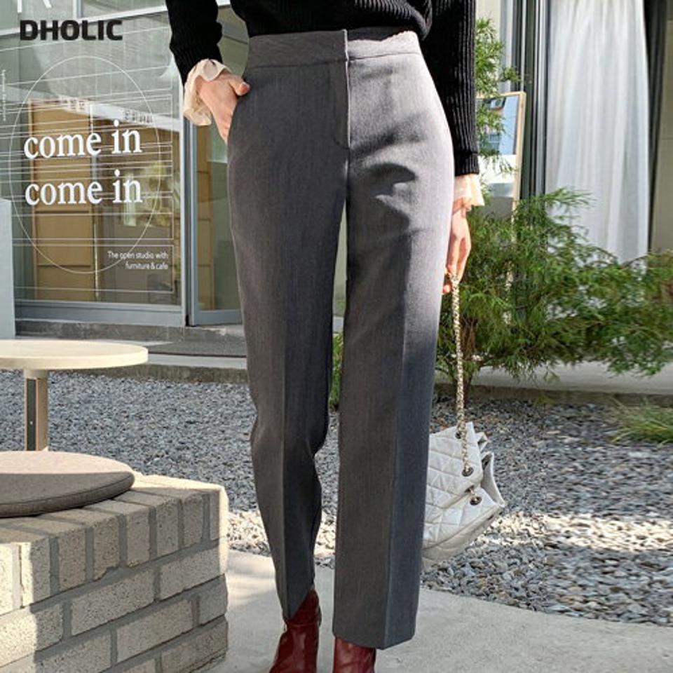 裏起毛ベーシックスラックス・全4色・t63034 レディース 【pt】韓国ファッション ボトムス ロング ロングパンツ スラックスパンツ スラックス 裏起毛 ストレート 無地 単色 ベーシック ロング丈 シンプル 足長 美脚 秋 冬