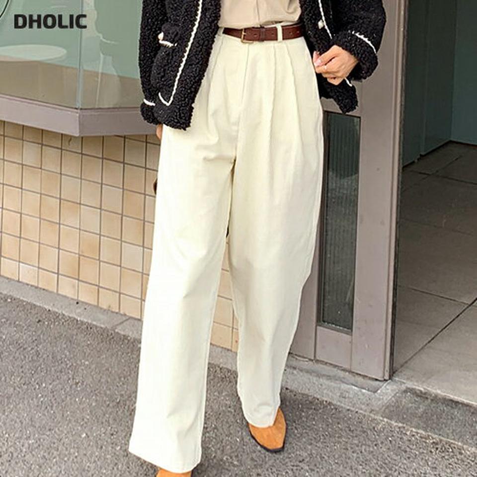 コーデュロイワイドスラックス・全3色・t65300 レディース 【pt】韓国ファッション ボトムス ロング ロングパンツ スラックスパンツ スラックス コーデュロイ ワイド 無地 単色 ベーシック ロング丈 シンプル 体型カバー 足長 美脚 フェミニン 秋 冬