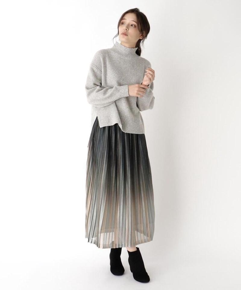 「Lサイズ」ラメグラデーションプリーツスカート