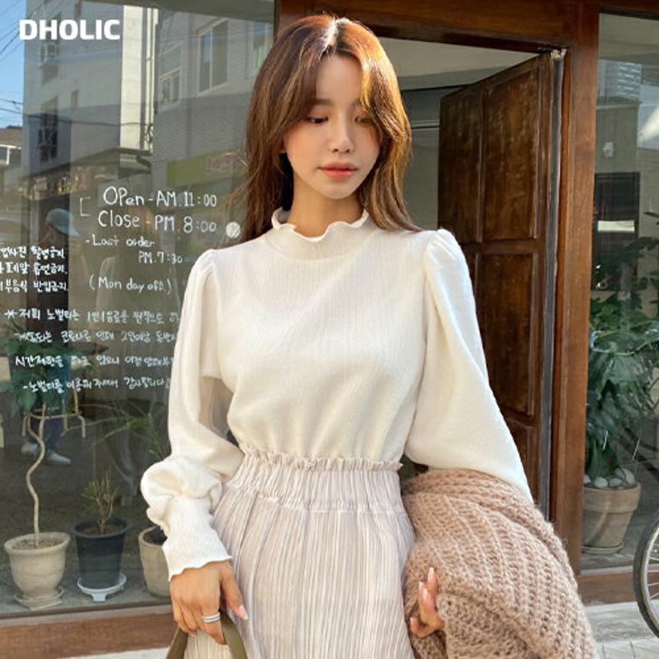 即日配送 起毛ウェーブハーフネックTシャツ・全5色・t66137 レディース 【tops】韓国ファッション トップス Tシャツ 大人 長袖 ハーフネック 起毛 ウェーブ 無地 ベーシック シンプル カジュアル スリム 体型カバー 細身 フェミニン デイリー 上品 秋 冬