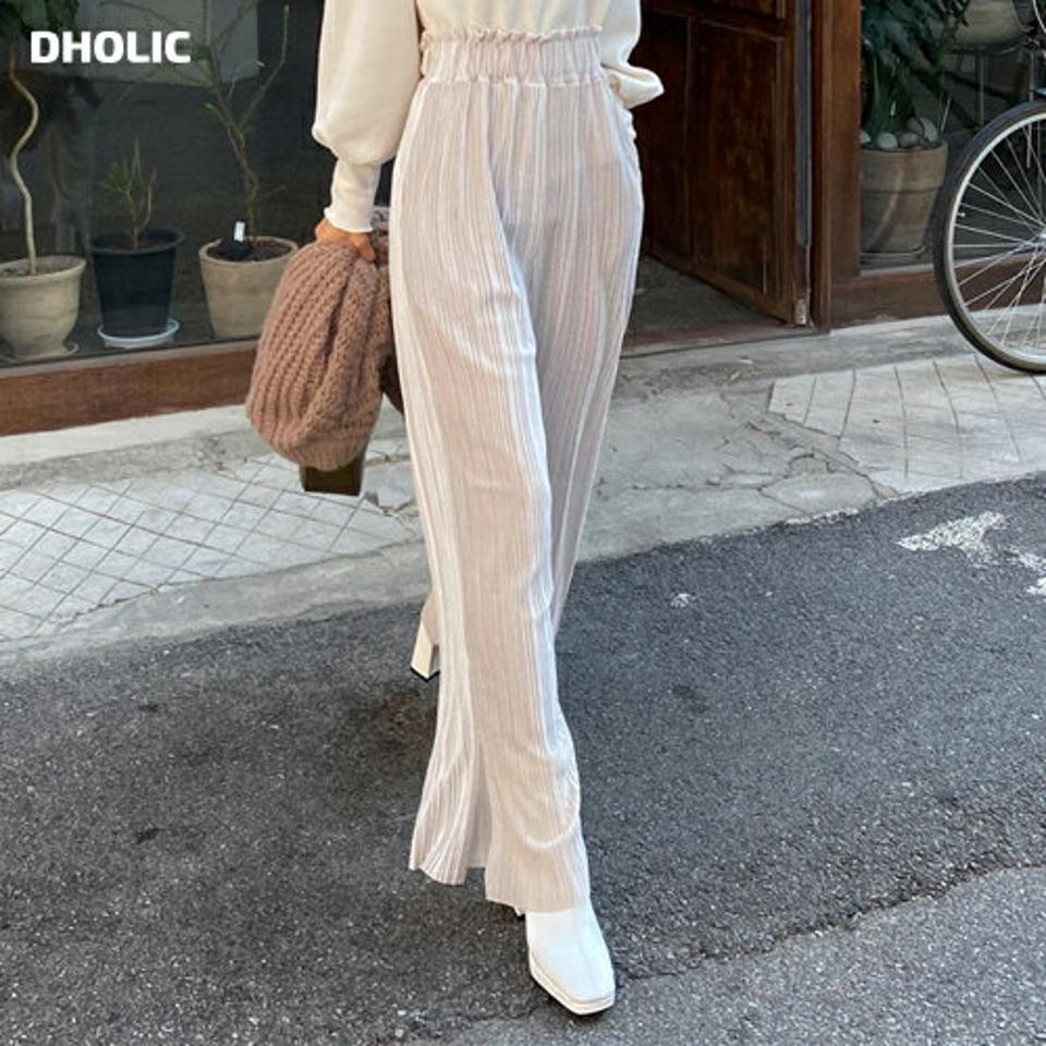 即日配送 ベロアワイドパンツ・全3色・t66154 レディース 【pt】韓国ファッション ボトムス ロング ロングパンツ ベロア ワイドパンツ ロング丈 ストレート ハイウエスト プリーツ シンプル 体型カバー 足長 美脚 秋 冬
