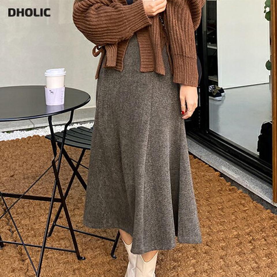 ヘリンボーンマーメイドスカート・全2色・t65383 レディース 【sk】韓国ファッション ボトムス スカート ロング ロングスカート ヘリンボーン マーメイド ロング丈 大人 カジュアル フェミニン シンプル 細身 足長 秋 冬