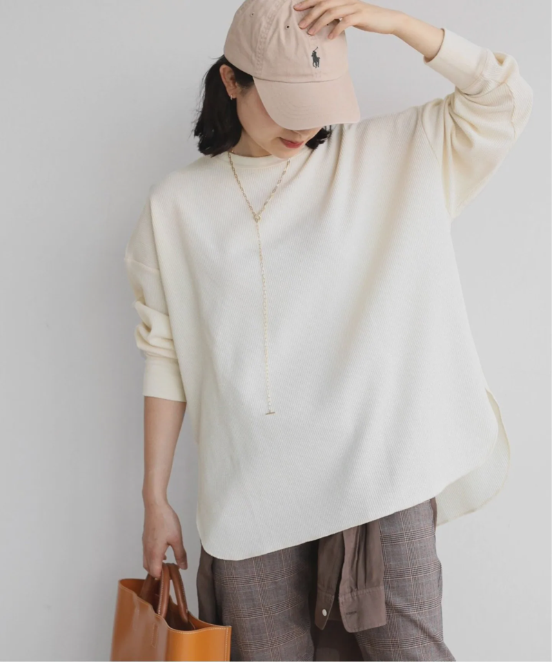 《追加2》TCワッフルオーバーサイズロングスリーブTシャツ◆（JOURNAL STANDARD relume）