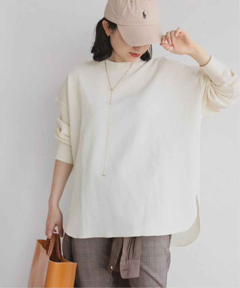 《追加2》TCワッフルオーバーサイズロングスリーブTシャツ◆（JOURNAL STANDARD relume）