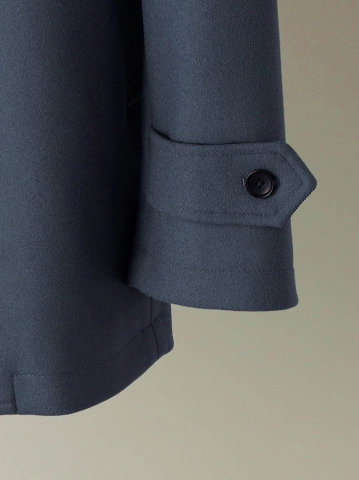SHIPS: スーパー160'S メリノウール メルトン シングル ピーコート 21FW