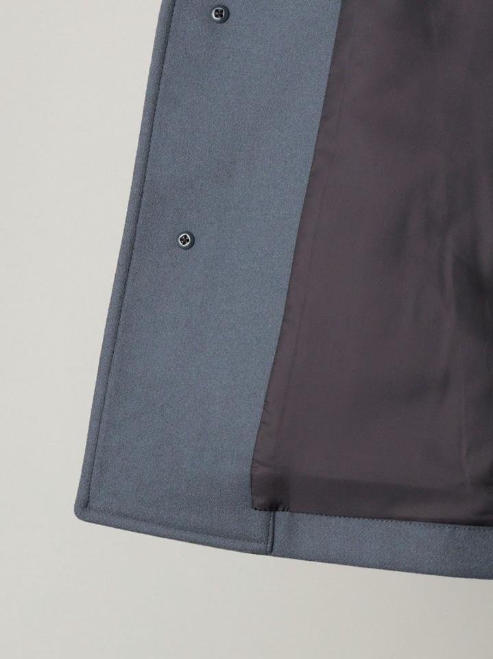 SHIPS: スーパー160'S メリノウール メルトン シングル ピーコート 21FW