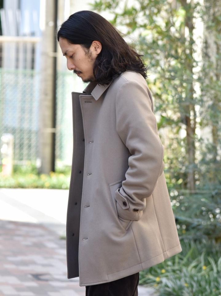 SHIPS: スーパー160'S メリノウール メルトン シングル ピーコート 21FW