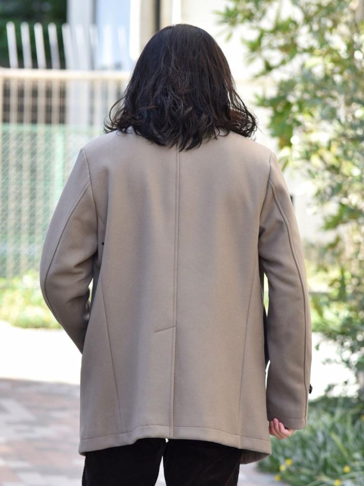 SHIPS: スーパー160'S メリノウール メルトン シングル ピーコート 21FW