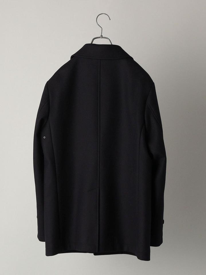 SHIPS: スーパー160'S メリノウール メルトン シングル ピーコート 21FW