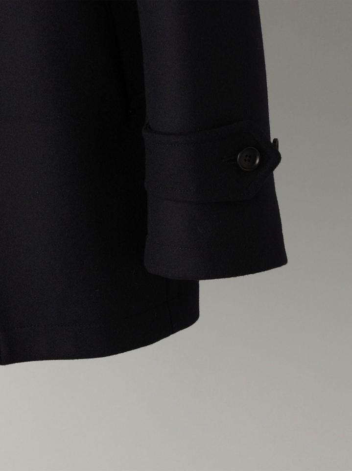 SHIPS: スーパー160'S メリノウール メルトン シングル ピーコート 21FW