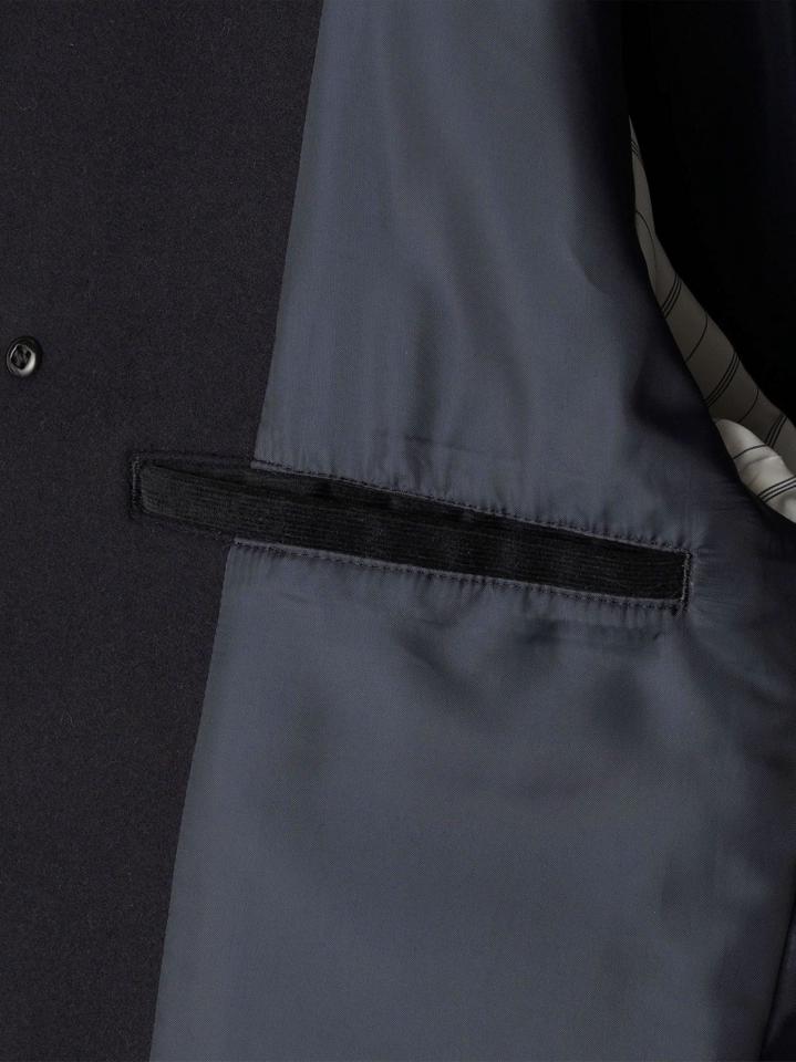 SHIPS: スーパー160'S メリノウール メルトン シングル ピーコート 21FW