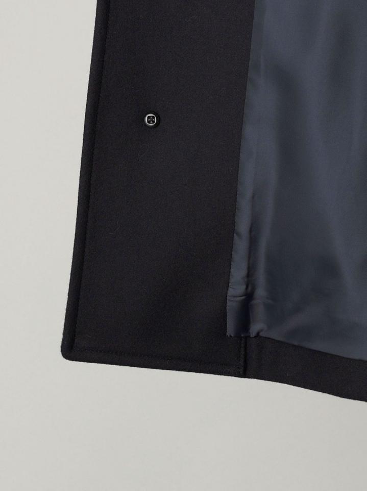 SHIPS: スーパー160'S メリノウール メルトン シングル ピーコート 21FW