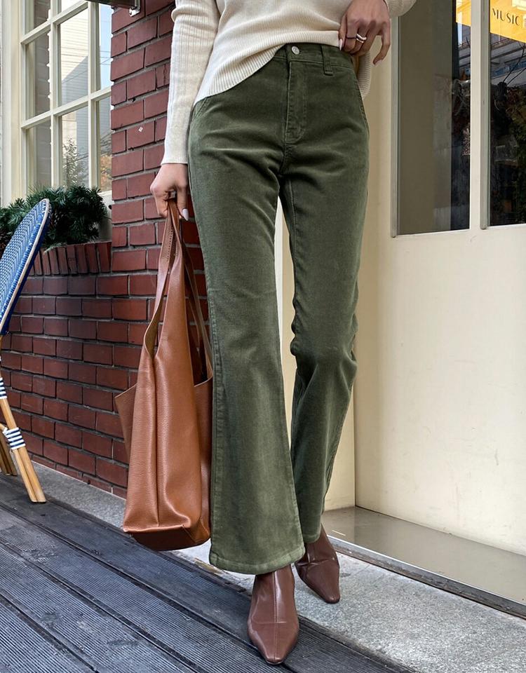 【大感謝祭特価】コーデュロイフレアパンツ・全4色・t58448 レディース 【pt】韓国ファッション ボトムス ロング ロングパンツ コーデュロイ フレアパンツ ロング丈 ストレート ハイウエスト シンプル 足長 美脚 クリスマス カジュアル カラーパンツ 秋 冬 人気 セール