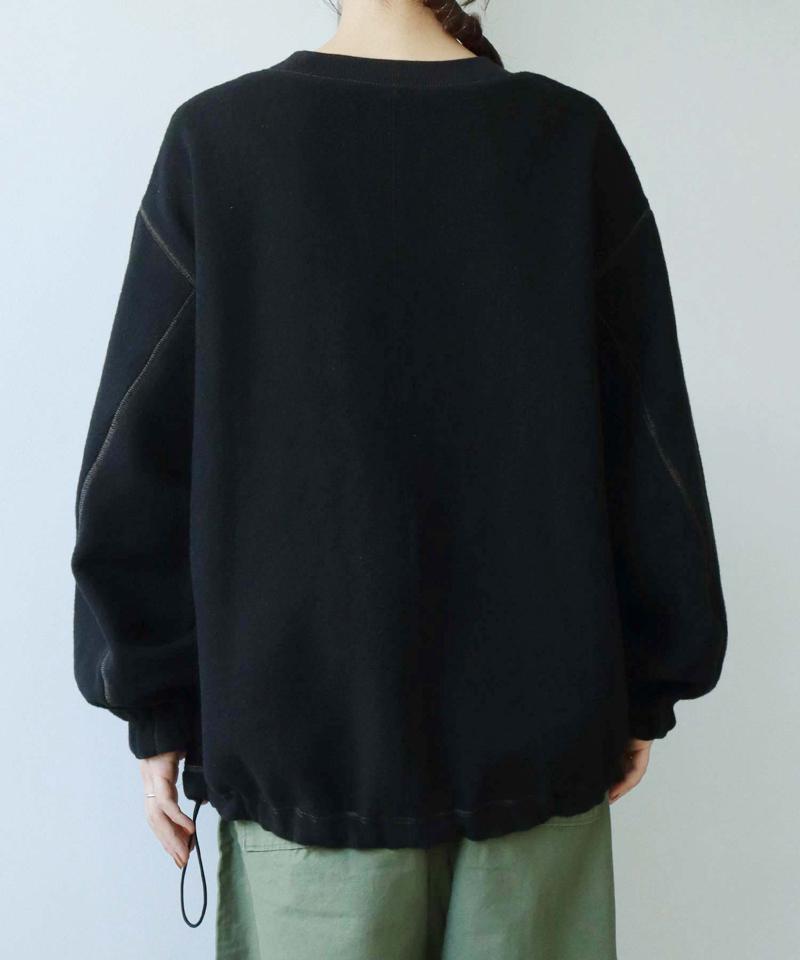 ○Wool/Nylonパイル調モッサ―プルオーバー（note et silence.）