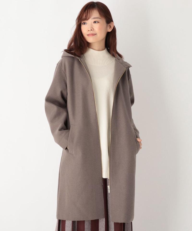 裏リブフーデットコート