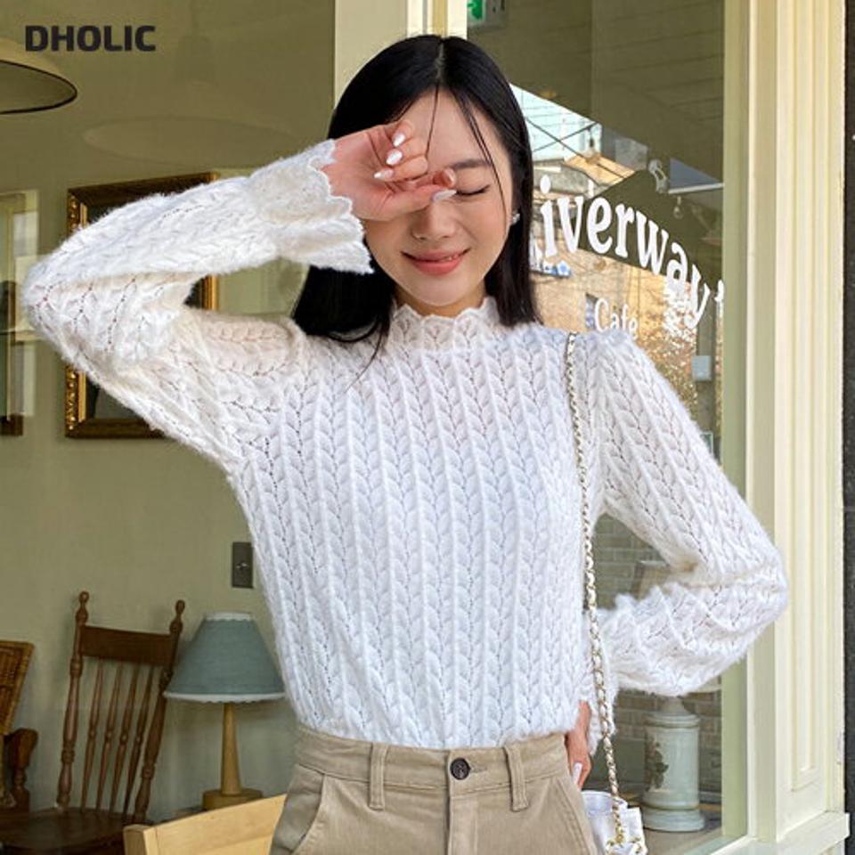 起毛レースブラウス・全3色・t66168 レディース 【bl】韓国ファッション トップス ブラウス 長袖 起毛 ハーフネック シースルー レース パーフスリーブ ギャザー フェミニン 体型カバー ガーリー カジュアル 秋 冬