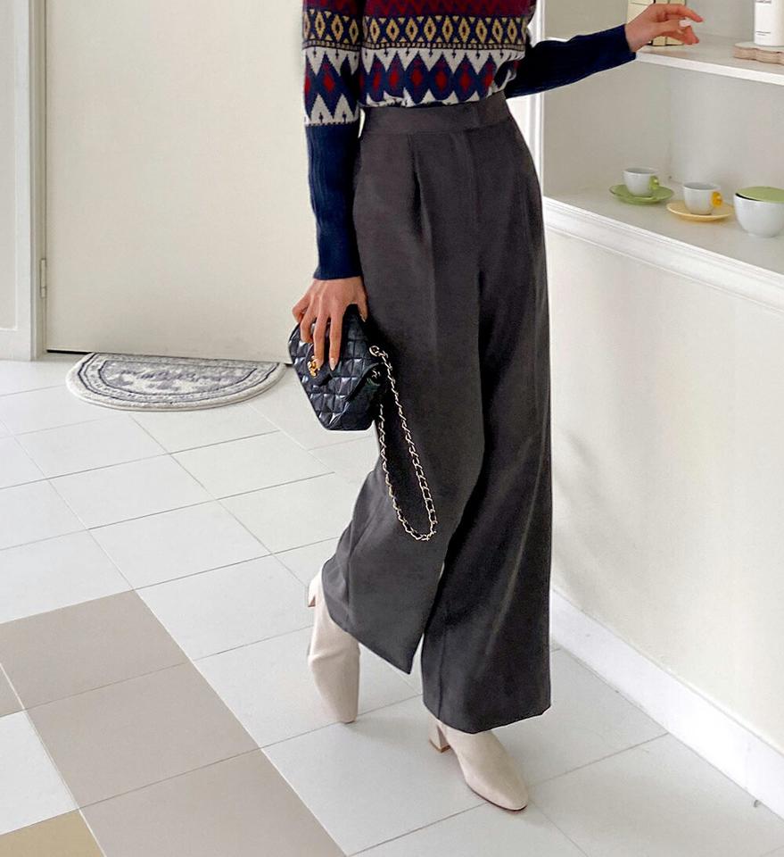 起毛ワイドストレートスラックス・全3色・t65456 レディース 【pt】韓国ファッション ボトムス ロング ロングパンツ スラックスパンツ スラックス 起毛 ワイド ストレート ロング丈 ハイウエスト ストレート 無地 シンプル 体型カバー 足長 美脚 秋 冬