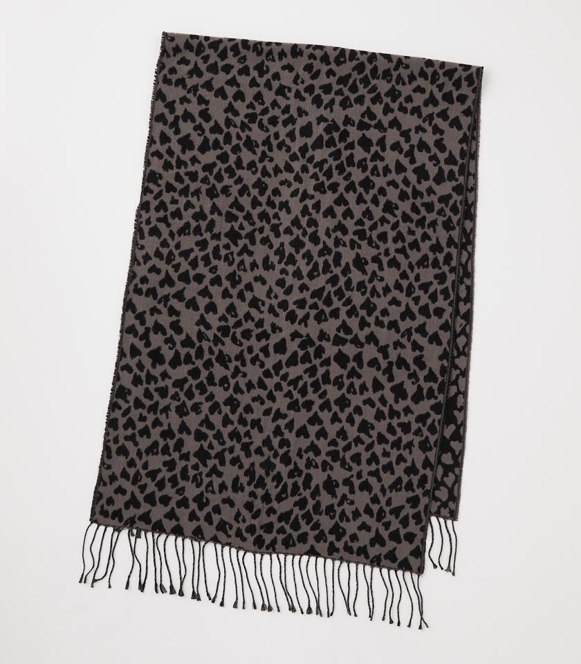 HEART LEOPARD STOLE/ハートレオパードストール