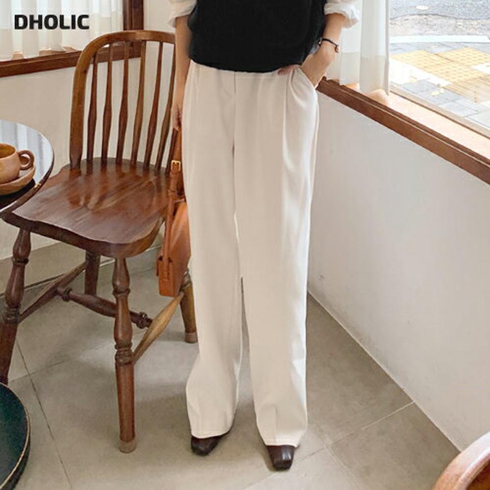 裏起毛ワイドタックスラックス・全3色・t58484 レディース 【pt】韓国ファッション ボトムス ロング ロングパンツ スラックスパンツ スラックス 裏起毛 ワイド タック ロング丈 ストレート 無地 シンプル ベーシック 体型カバー 足長 美脚 秋 冬