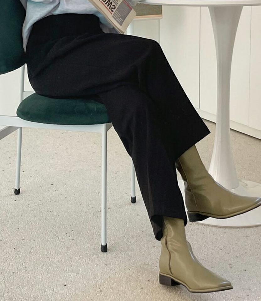 裏起毛ツータックワイドスラックス・全3色・t65777 レディース 【pt】韓国ファッション ボトムス ロング ロングパンツ スラックスパンツ スラックス 裏起毛 ツータック ワイド ストレート ロング丈 無地 シンプル ベーシック 体型カバー 秋 冬