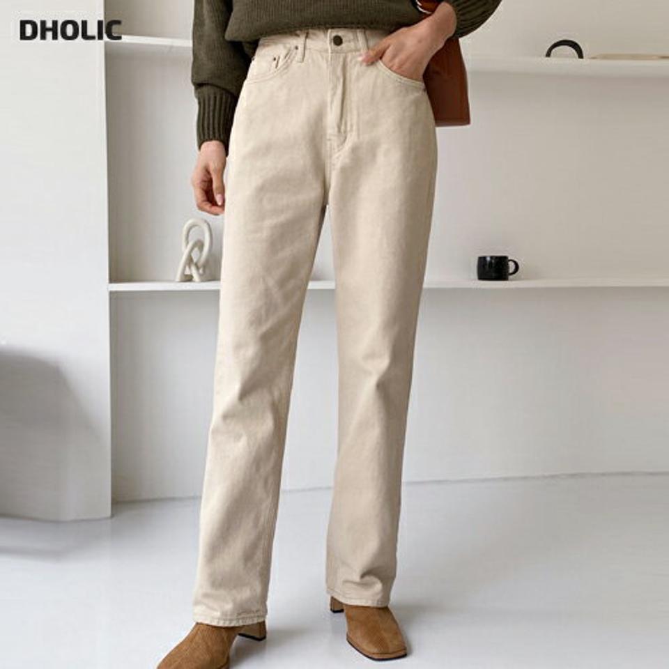 裏起毛コットンストレートパンツ・全2色・t63115 レディース 【pt】韓国ファッション ボトムス ロング ロングパンツ 裏起毛 コットン ストレート ロング丈 無地 シンプル ベーシック 体型カバー 足長 美脚 フェミニン カジュアル 秋 冬