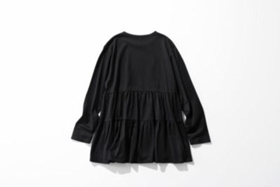 【洗える】ティアードチュニックカットソー