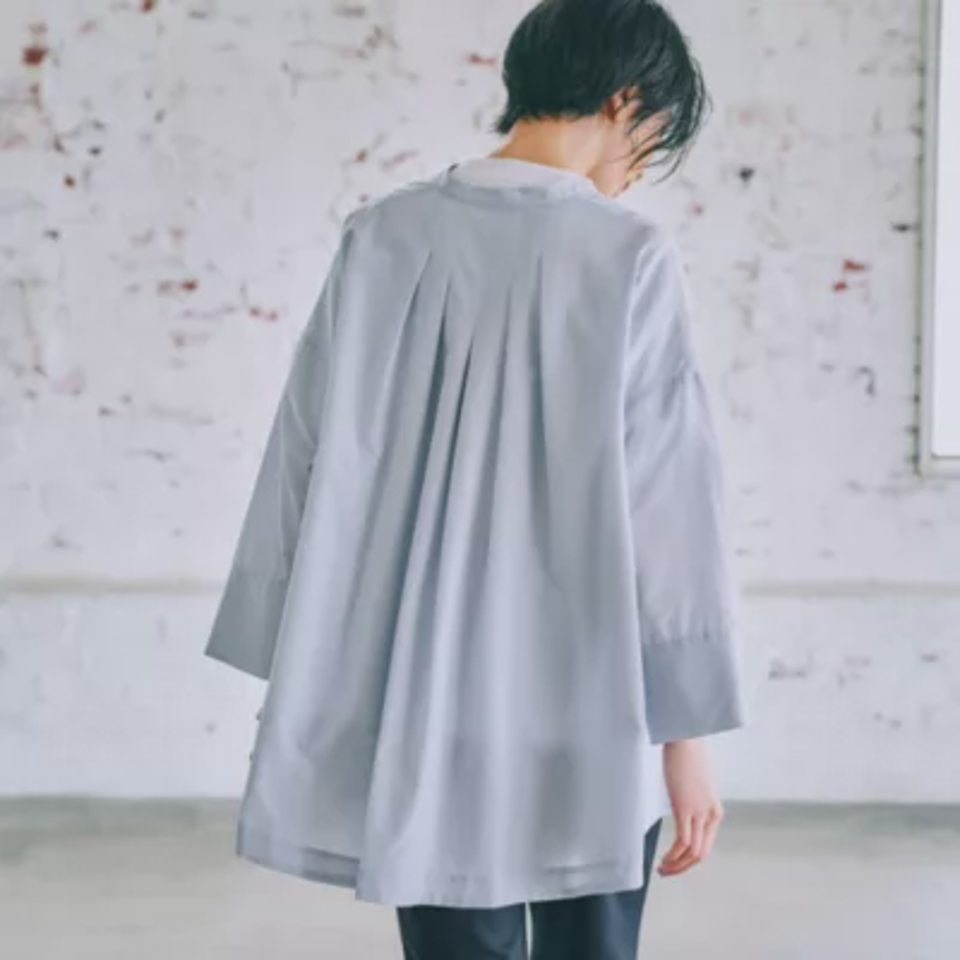 【洗える】しわになりにくいビブヨークワイドシャツ