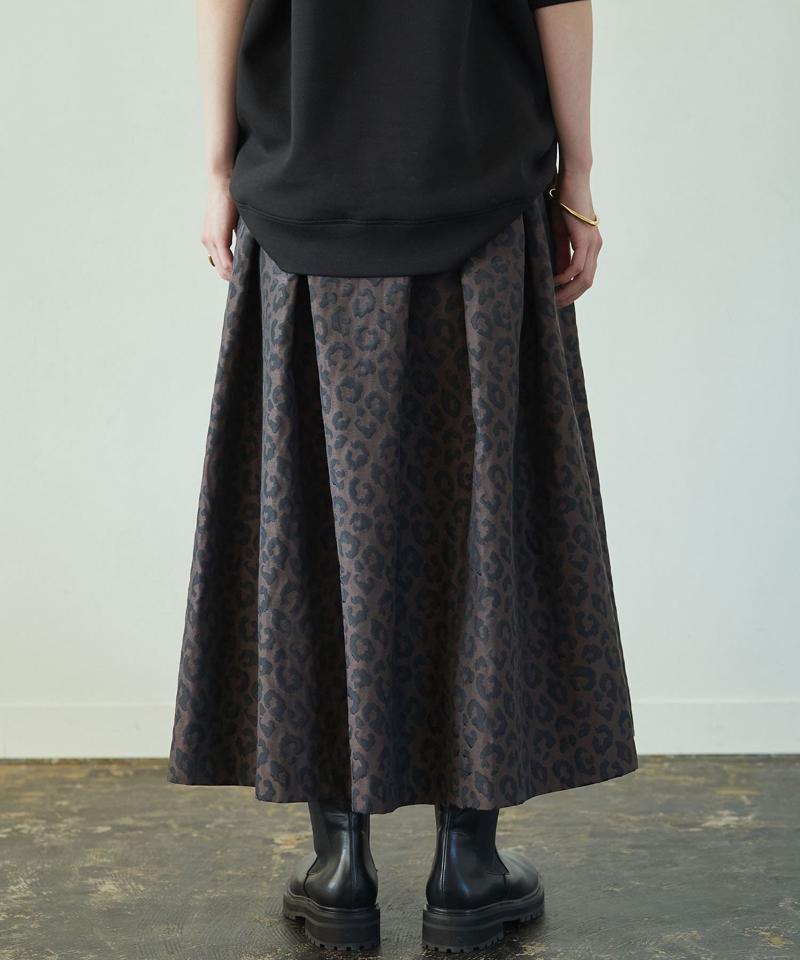 レオパードタフタスカート