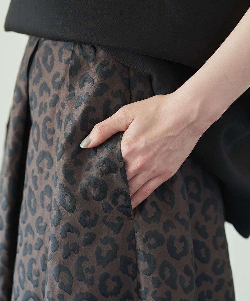 レオパードタフタスカート