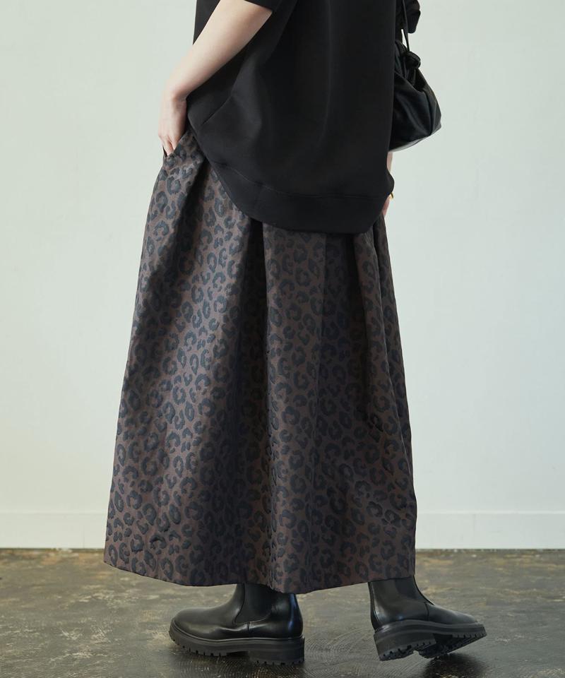 レオパードタフタスカート