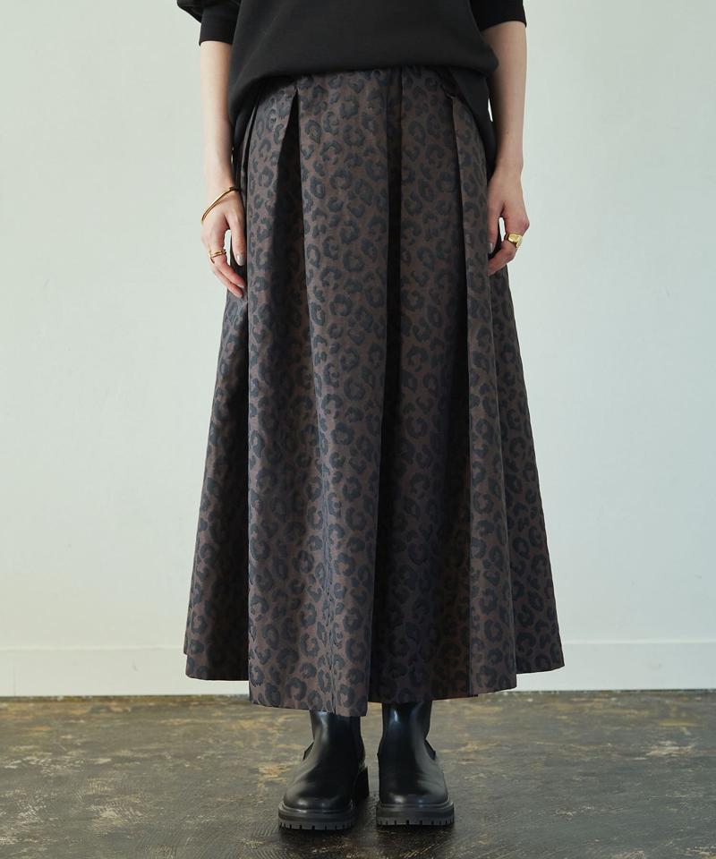 レオパードタフタスカート