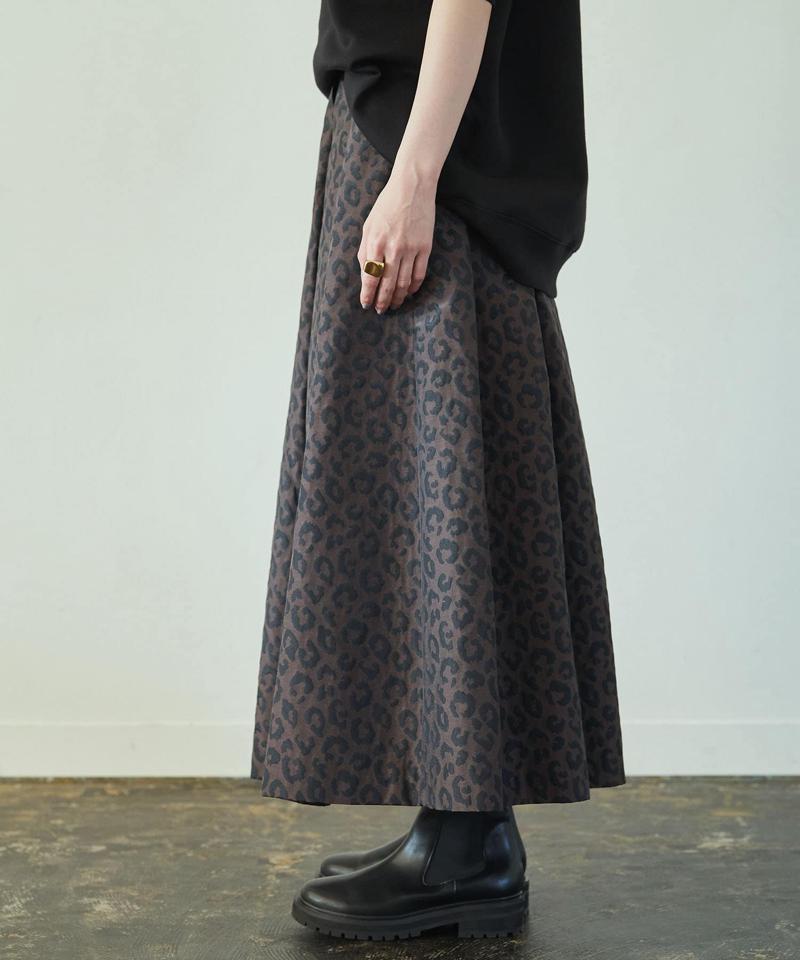 レオパードタフタスカート