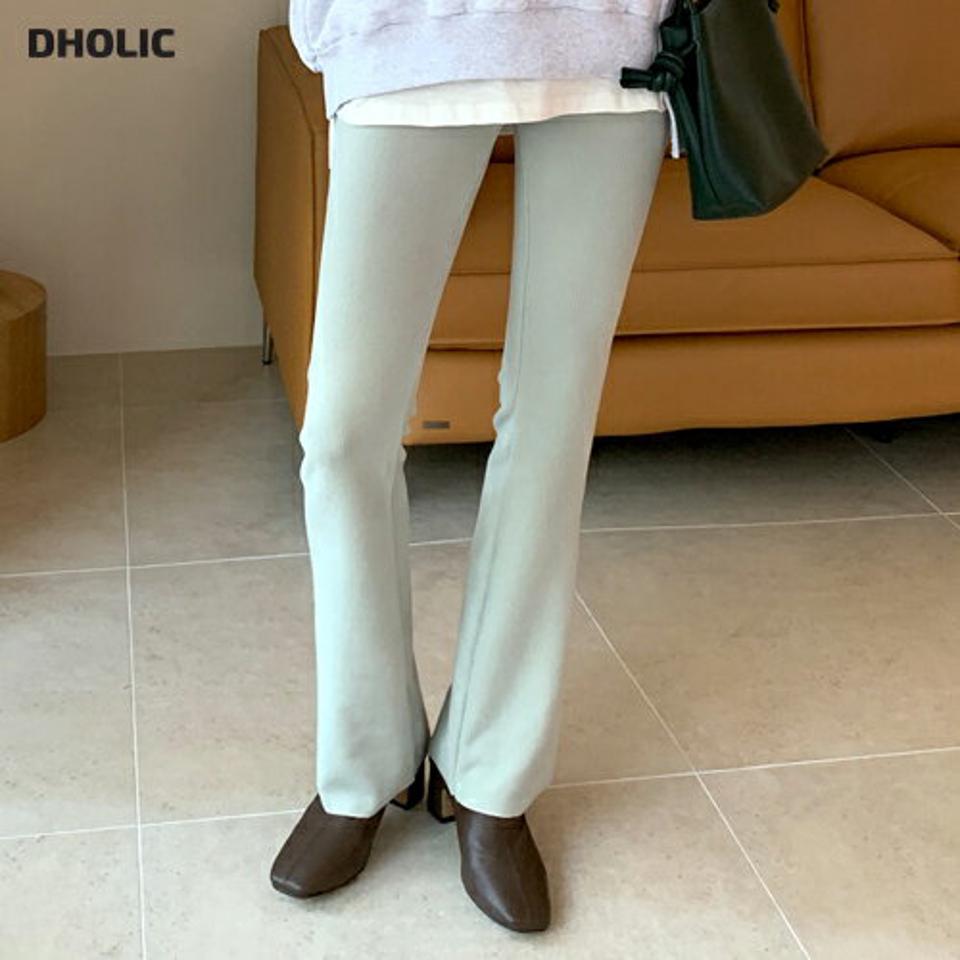 サイドスリットコーデュロイパンツ・全4色・t01389 レディース 【pt】韓国ファッション ボトムス パンツ ロング ロングパンツ スリット コーデュロイ スリム 無地 シンプル 美脚 ポケット 細身 足長 体型カバー カジュアル 秋 冬 NIJU