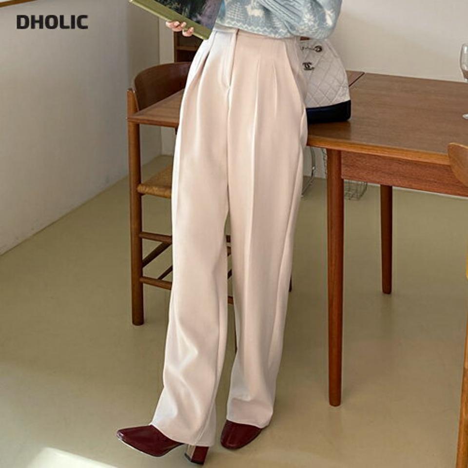 ツータックワイドスラックス・全4色・t63187 レディース 【pt】韓国ファッション ボトムス ロング ロングパンツ スラックスパンツ スラックス ツータック ワイド レーヨン混 ロング丈 無地 ベーシック シンプル カジュアル 秋 冬