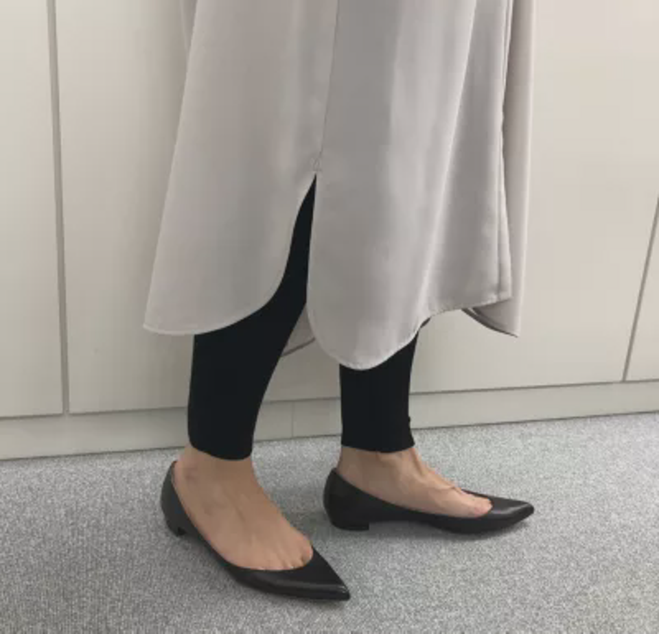 【洗える】しっとりシルク　リブレギンス