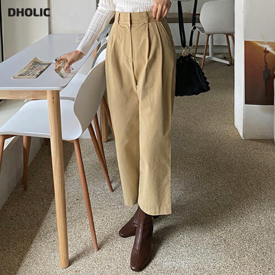 起毛ワイドタックスラックス・全3色・t65594 レディース 【pt】韓国ファッション ボトムス ロング ロングパンツ スラックスパンツ スラックス 起毛 ワイド タック ハイウエスト ストレート ロング丈 シンプル 体型カバー カジュアル 秋 冬