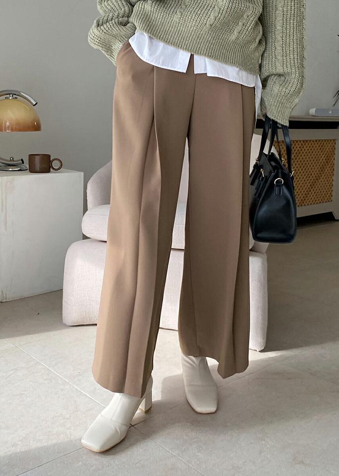 【10%OFF】ゴールドボタンワイドパンツ・全3色・b71048 レディース 【pt】パンツ ズボン ロングパンツ ワイドパンツ ゴールドボタン 単色 無地 シンプル 大人 きれいめ 上品 秋 冬 韓国ファッション ハイホリHIHOLLI【パンツセール】