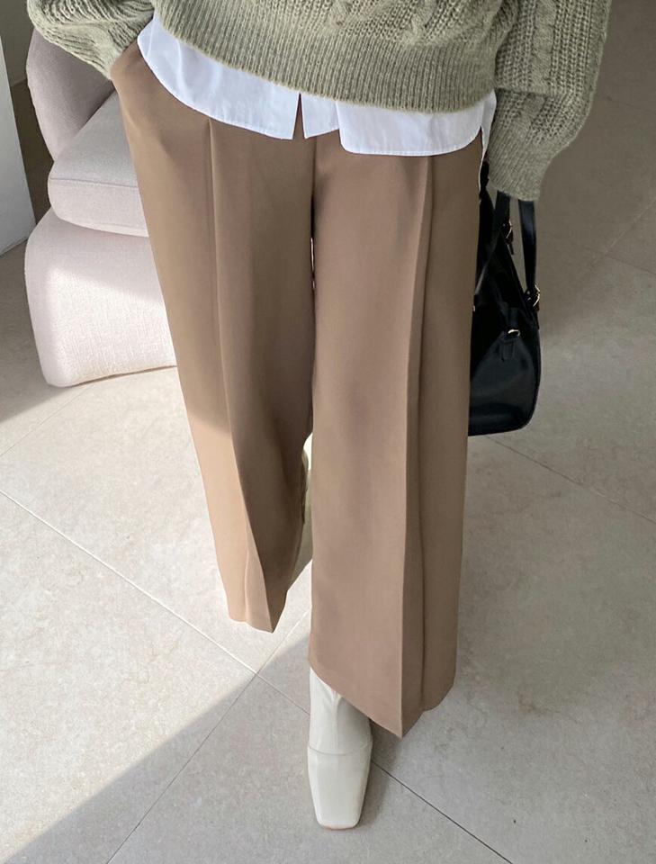 【10%OFF】ゴールドボタンワイドパンツ・全3色・b71048 レディース 【pt】パンツ ズボン ロングパンツ ワイドパンツ ゴールドボタン 単色 無地 シンプル 大人 きれいめ 上品 秋 冬 韓国ファッション ハイホリHIHOLLI【パンツセール】