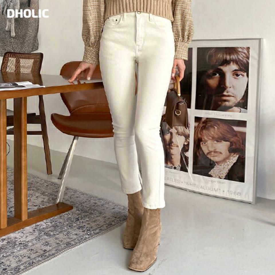 両起毛スキニーパンツ・全4色・b65868 レディース 【pt】韓国ファッション ボトムス ロング ロングパンツ 両起毛 スキニー 無地 ベーシック シンプル ポケット スリム 異素材 体型カバー カジュアル 秋 冬