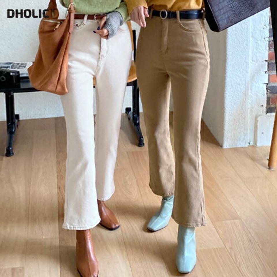 裏起毛ステッチフレアパンツ・全3色・t63230 レディース 【pt】韓国ファッション ボトムス ロング ロングパンツ 裏起毛 ステッチ フレアパンツ ブーツカット ロング丈 異素材 無地 シンプル 体型カバー カジュアル デイリー 秋 冬