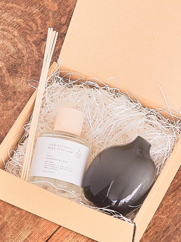 ■【ギフト専用商品】GIFT SET006 《フラワーベース&リードデュフューザーセット》