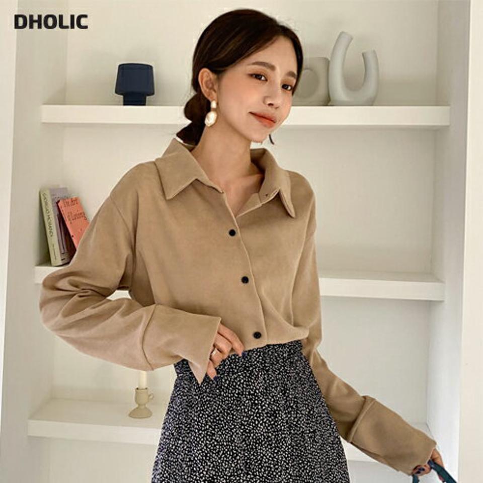 起毛ワイドカフスシャツブラウス・全4色・t65668 レディース 【bl】韓国ファッション トップス ブラウス 長袖 カラーネック 起毛 ワイド カフス シャツブラウス 無地 ベーシック シンプル 大人 体型カバー ルーズ カジュアル フェミニン 秋 冬